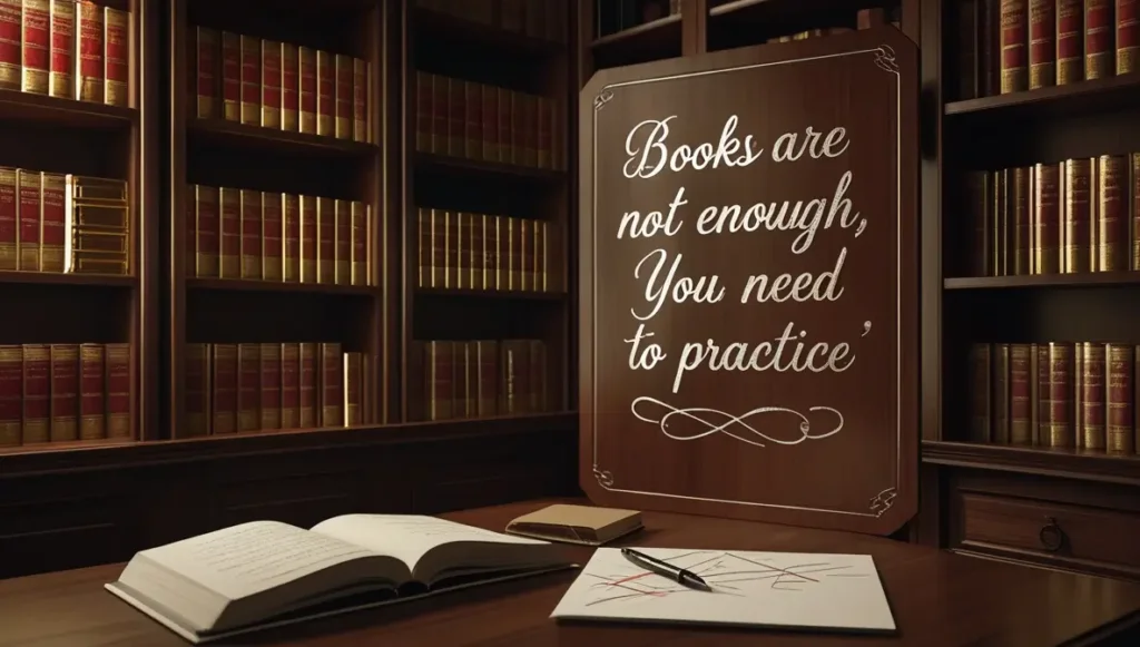 Books are Not Enough, You Need to Practice