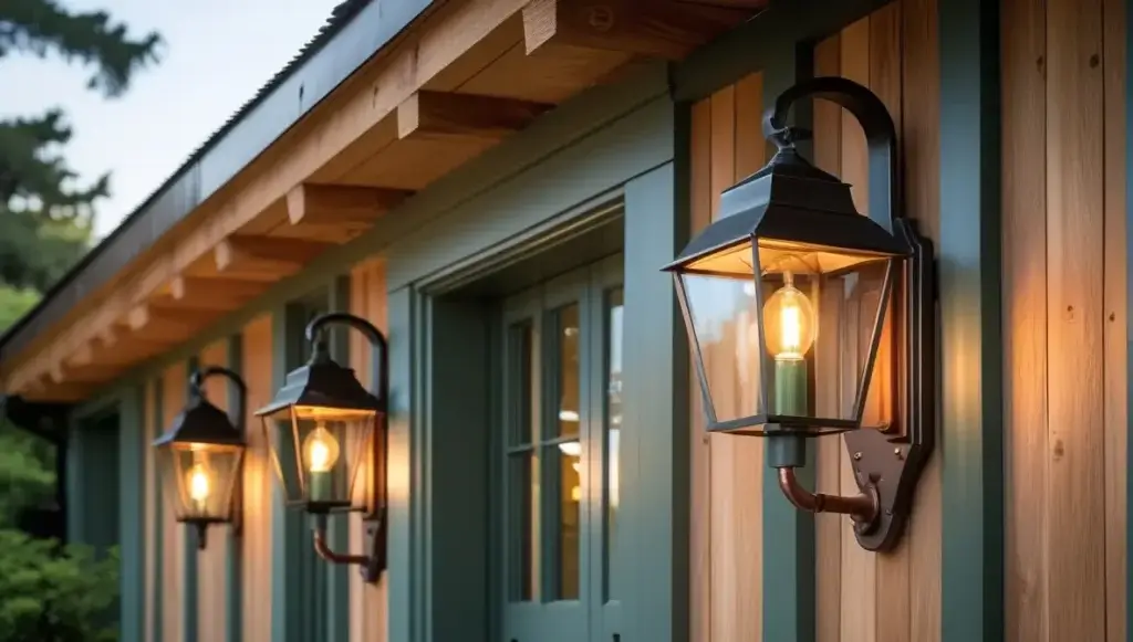 Lighting Tips for Sage Green and Cedar Exteriors