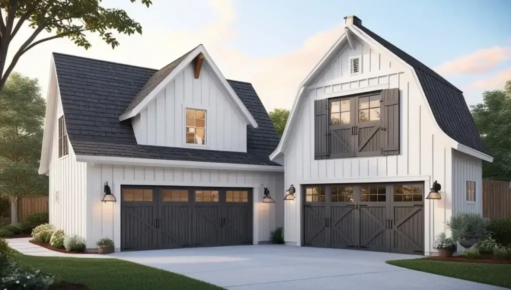 Modern Farmhouse Garage Design