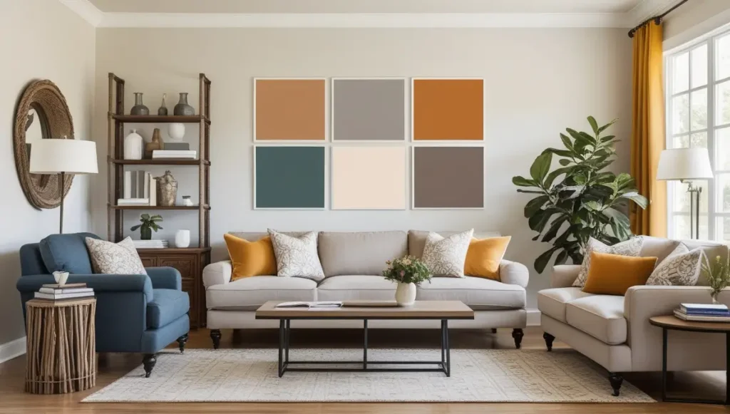 Choosing the right color scheme sets the tone for your living room.