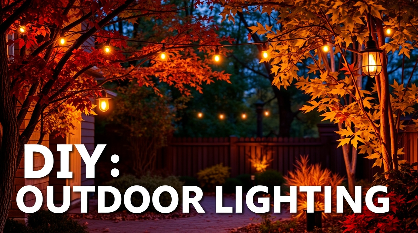 Do It Yourself Outdoor Lighting, text add middle highlighting Do It Yourself Outdoor Lighting