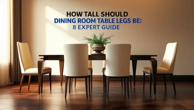 How Tall Should Dining Room Table Legs Be