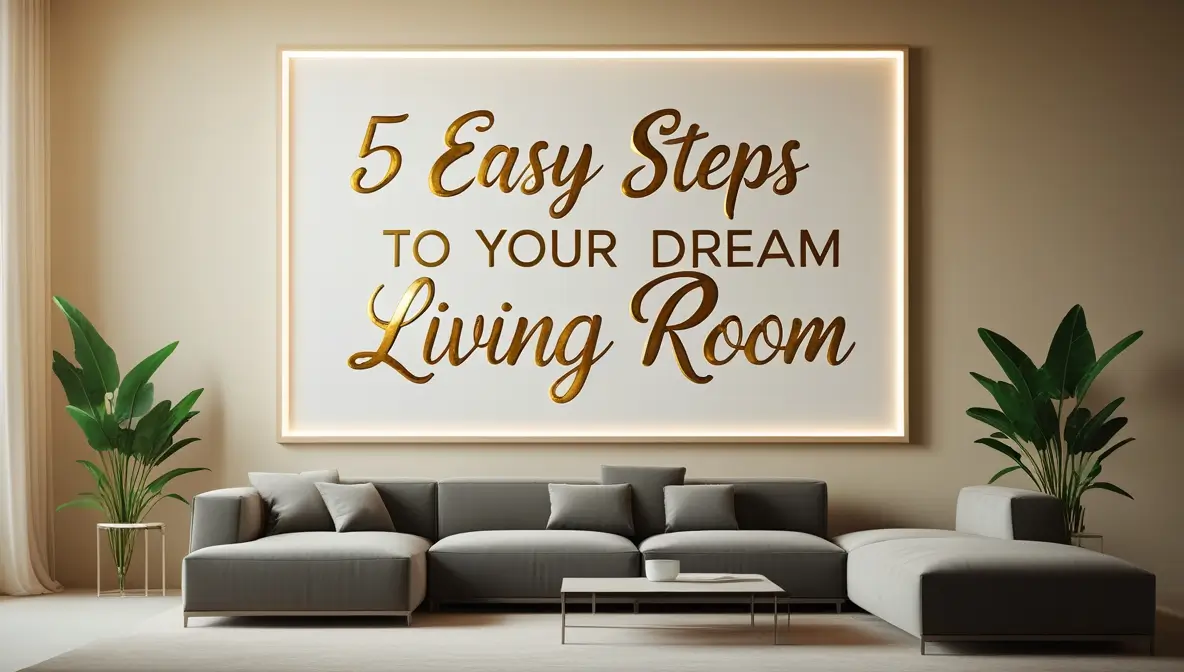 How to Design the Perfect Living Room in 5 Easy Steps