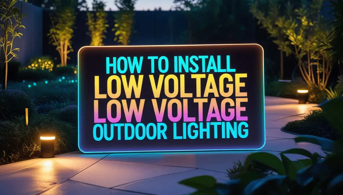 How to Install Low Voltage Outdoor Lighting