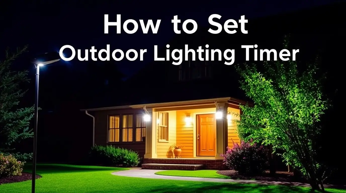 How to Set Outdoor Lighting Timer