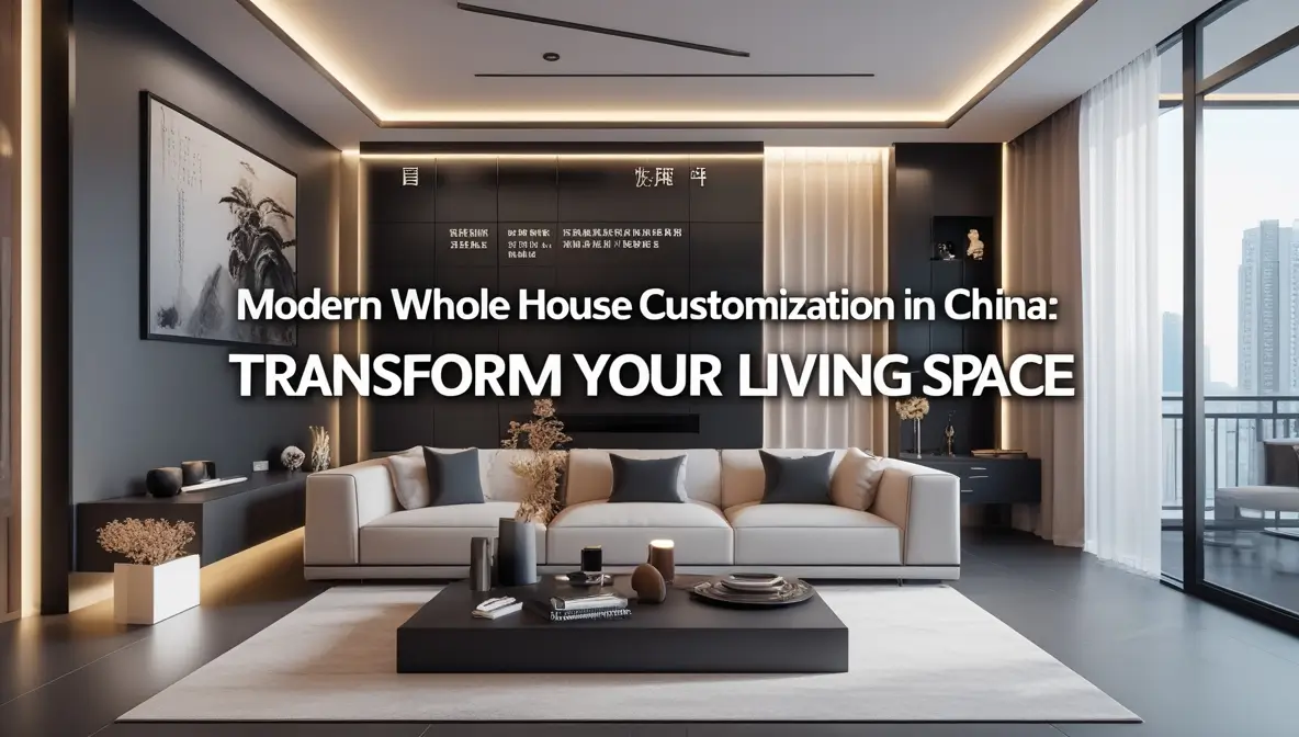 Modern Whole House Customization in China Transform Your Living Space is a stunning portrayal of a cutting-edge interior design concept in China.