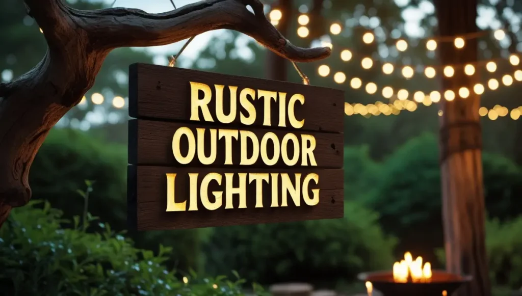 Rustic outdoor lighting