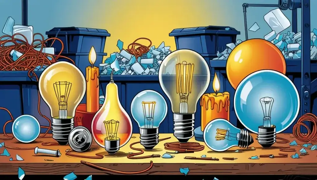 Type of Incandescent Bulbs and Their Recycling Process