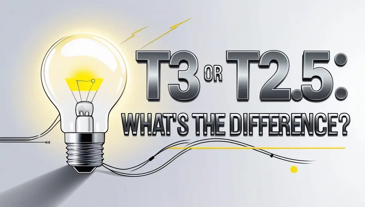 What Does T3 Or T2.5 Mean in Halogen Bulbs A Quick Guide