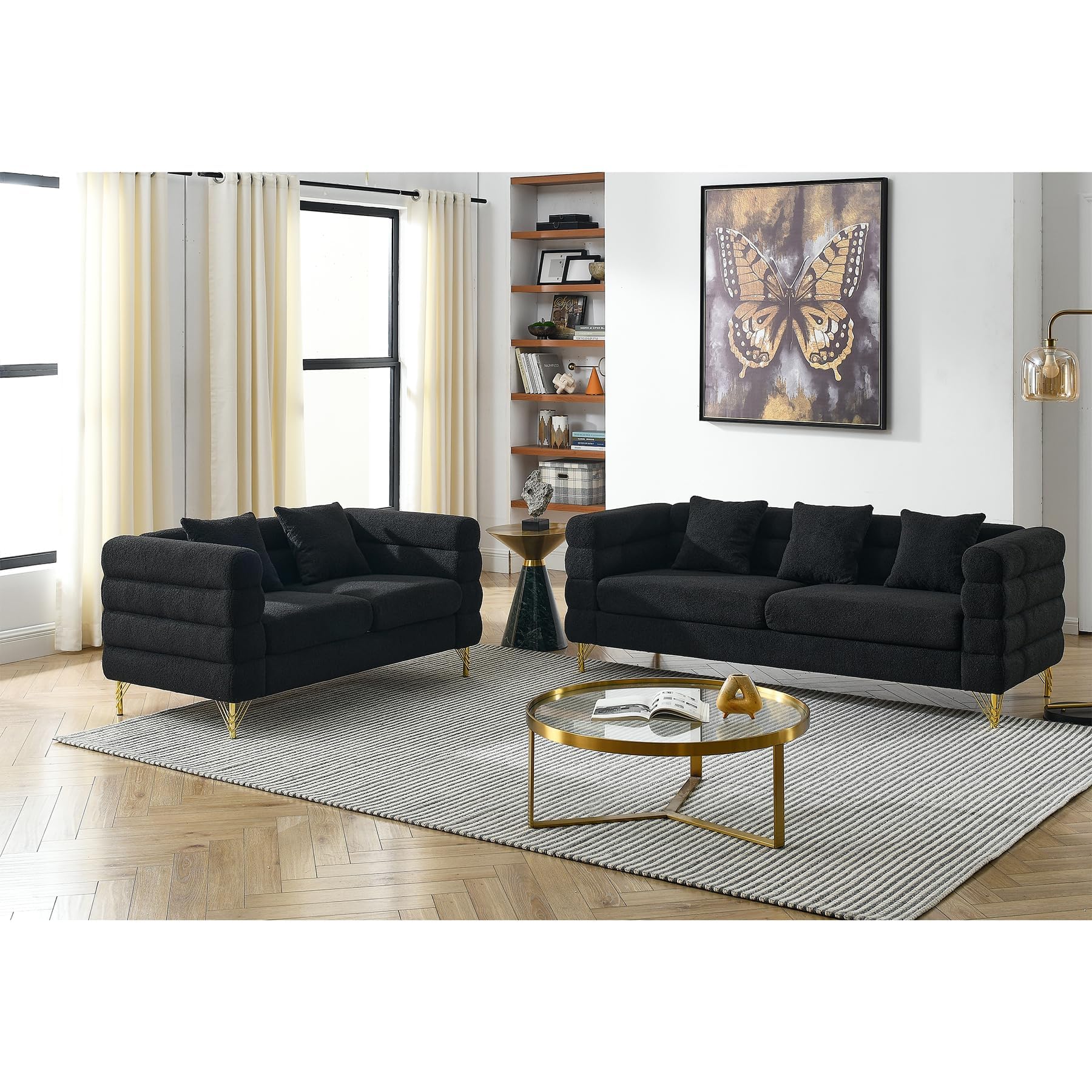 Black Living Room Set