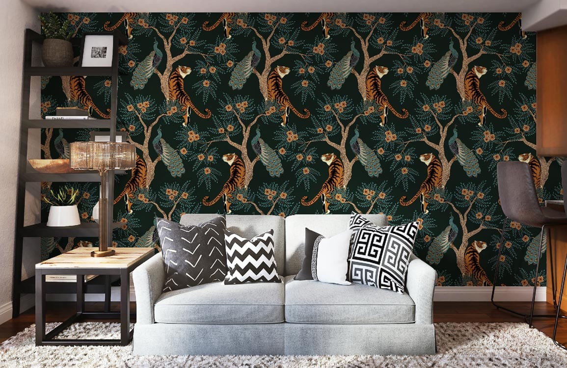 Living Room Animal Wallpaper