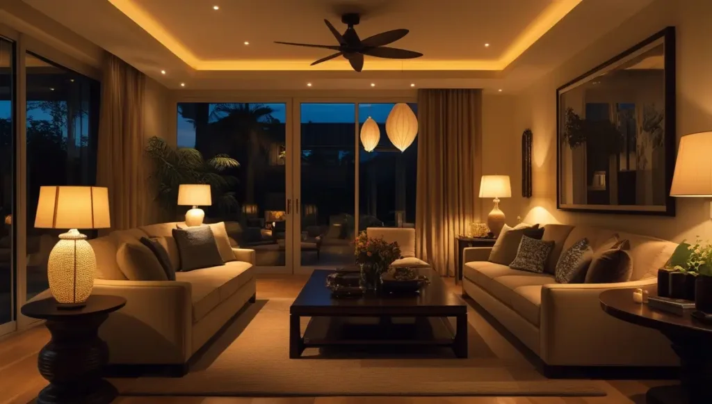 Lighting can save a living room design 