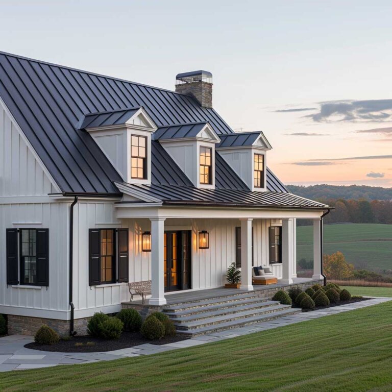 White Modern Farmhouse Exterior: Stunning Design Ideas