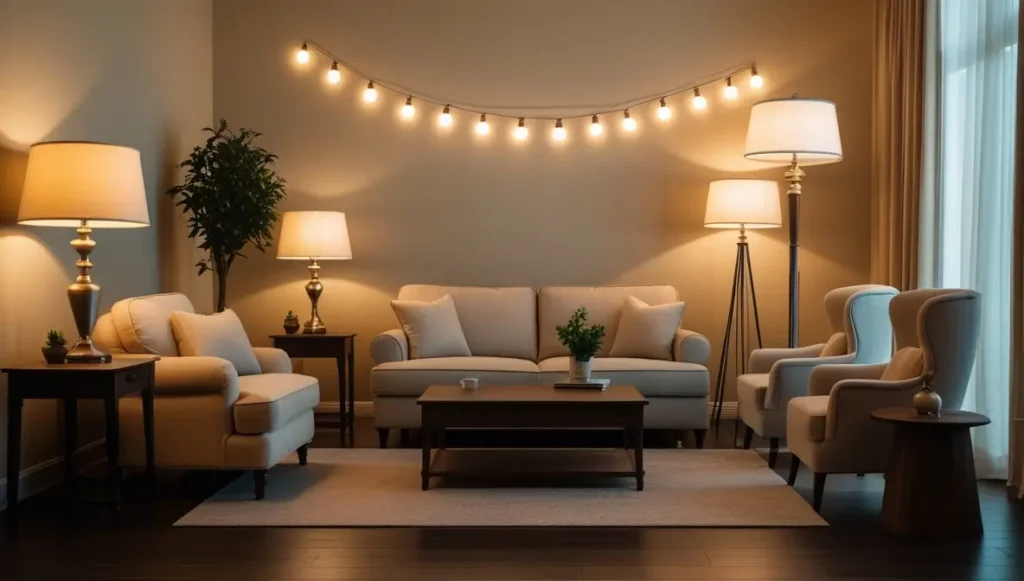 Living Room Types Of Lighting
