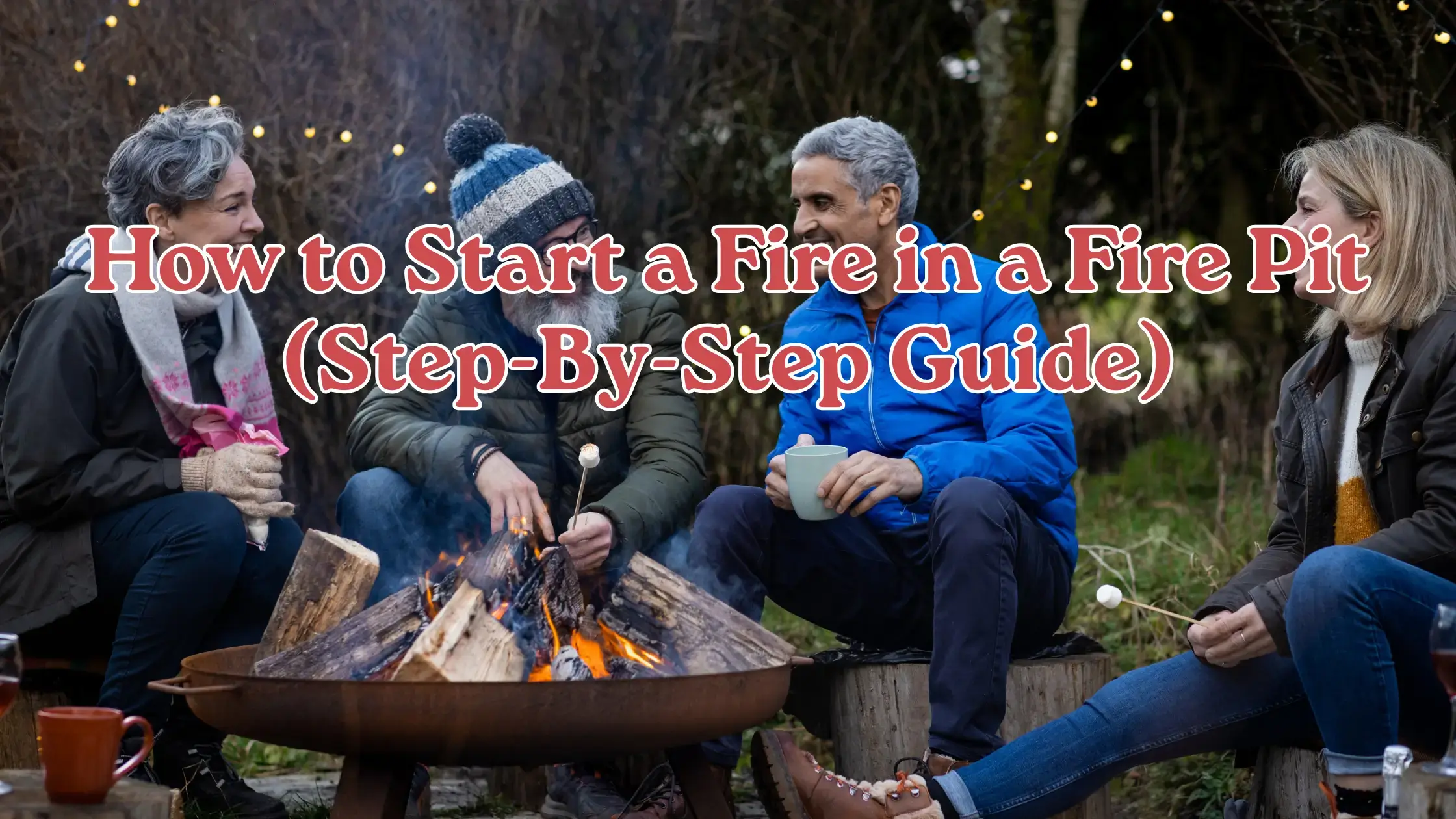 How to Start a Fire in a Fire Pit (Step-By-Step Guide)