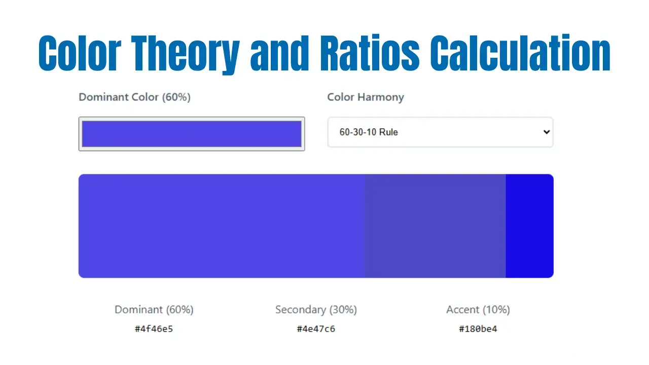 Color Theory and Ratios Calculation