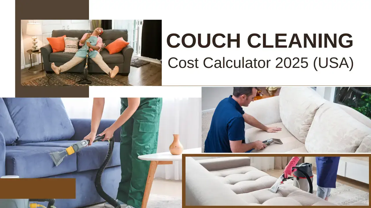 Couch Cleaning Cost Calculator 2025 (USA)