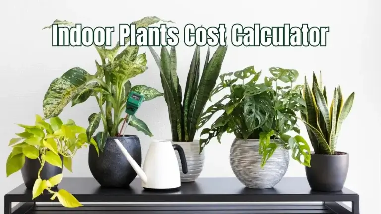 Indoor Plants Cost Calculator