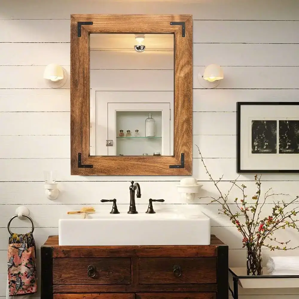 Rustic and Vintage Wall Mirrors with Storage
